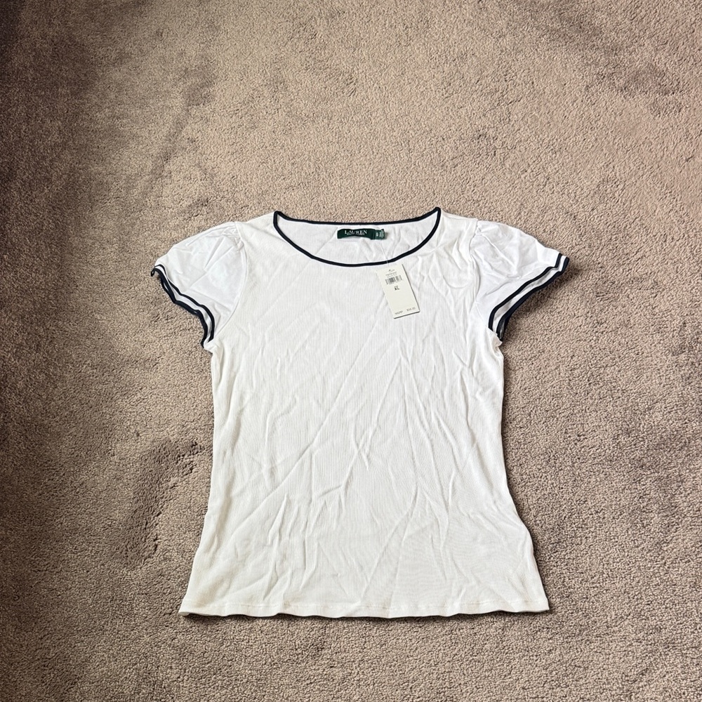 Lauren Ralph Lauren White Short Sleeve Tee